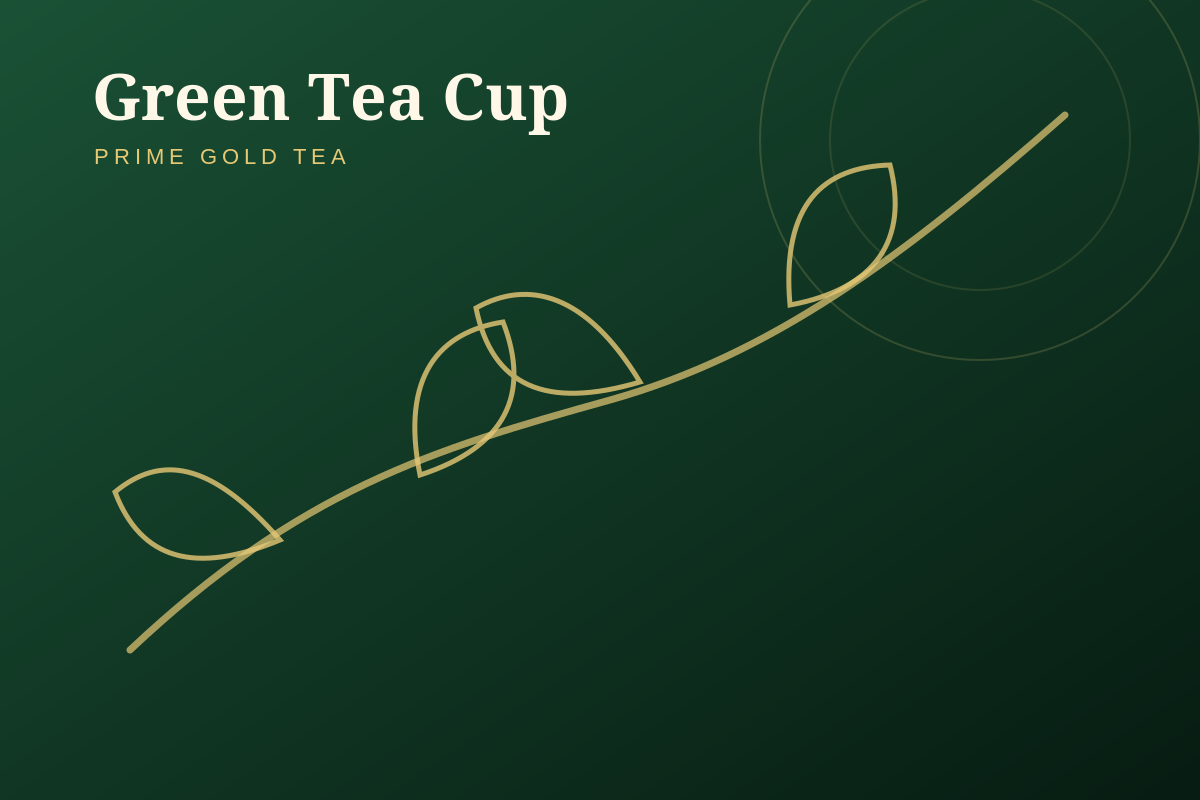 Green tea cup
